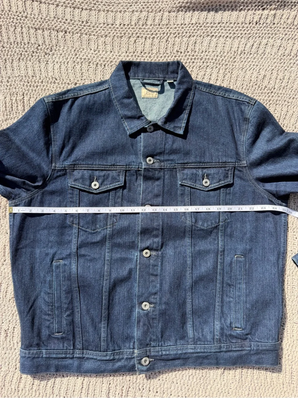 J. Crew Men’s Indigo Wash Blue Denim Trucker Jacket
